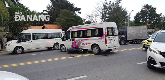 A road traffic accident occured in Da Nang