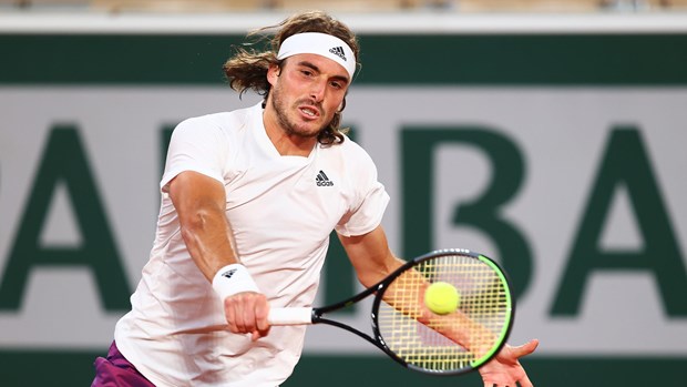 Tsitsipas dễ dàng giành quyền đi tiếp vào vòng 2. (Nguồn: AP)