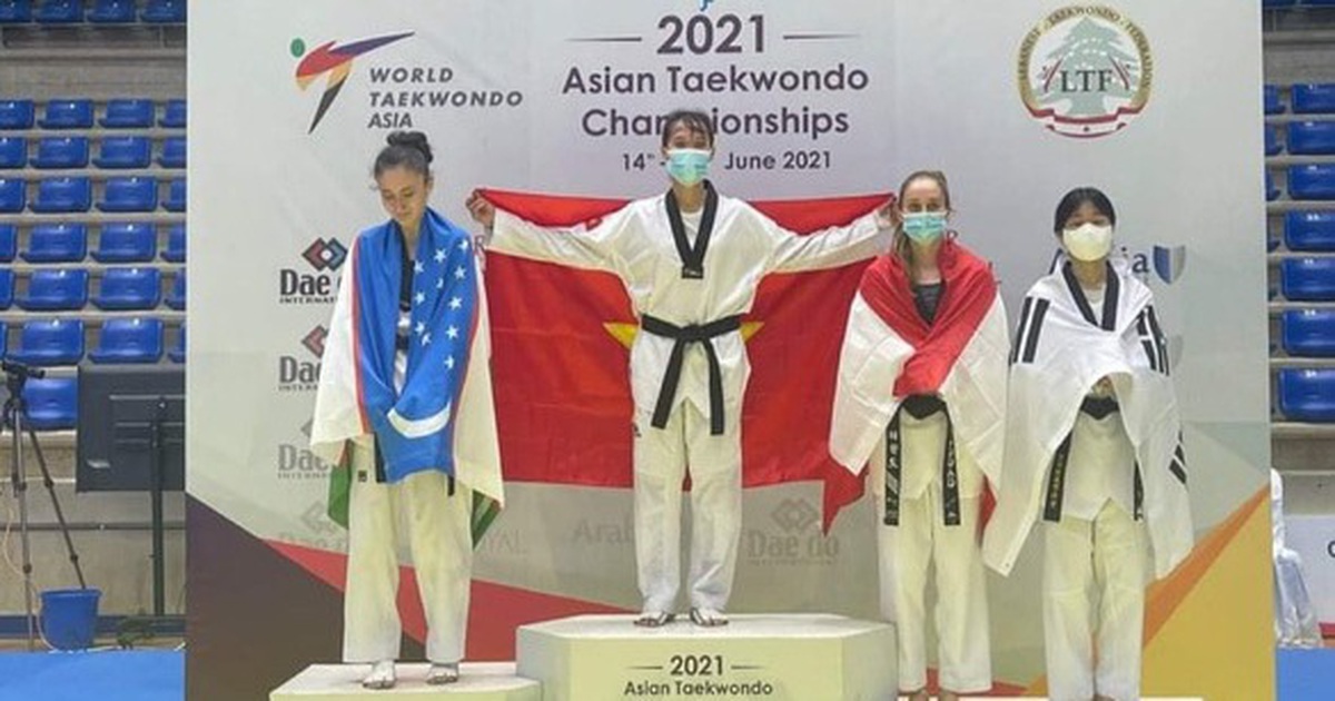 Kim Tuyền giành HCV giải Taekwondo Vô địch châu Á 2021