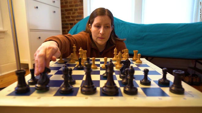 Người phụ nữ khiếm thị vô địch cờ vua