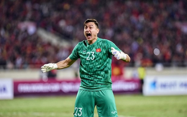 Goalkeeper Dang Van Lam will miss the upcoming World Cup qualifiers in the UAE. (Photo baodansinh.vn)