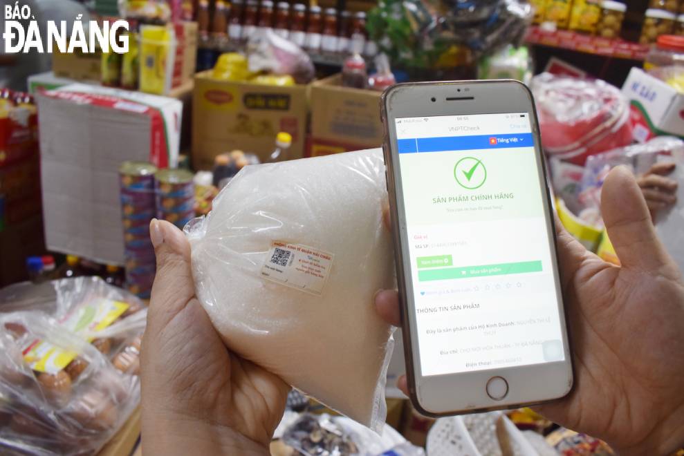 Customers could use any QR code scanner available on their smartphones to scan the one-time label on any package of food items to trace their origins