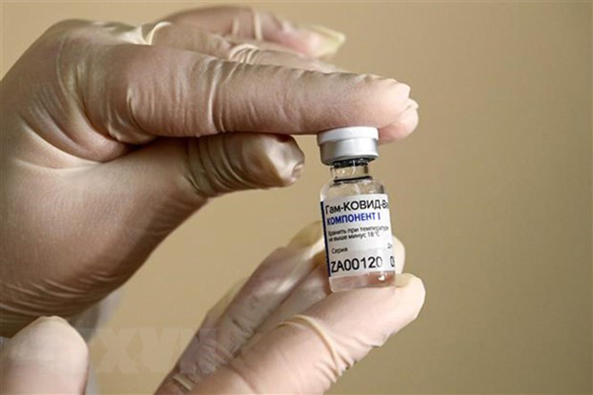 Vaccine Sputnik-V phòng Covid-19 của Nga. (Ảnh: AFP/TTXVN)