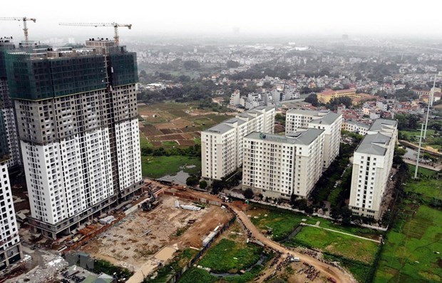 Vietnam has more than 5.1 million sq.m of built social housing, accounting for only about 41.4 percent of the country's target  by 2020 (Photo: VNA)