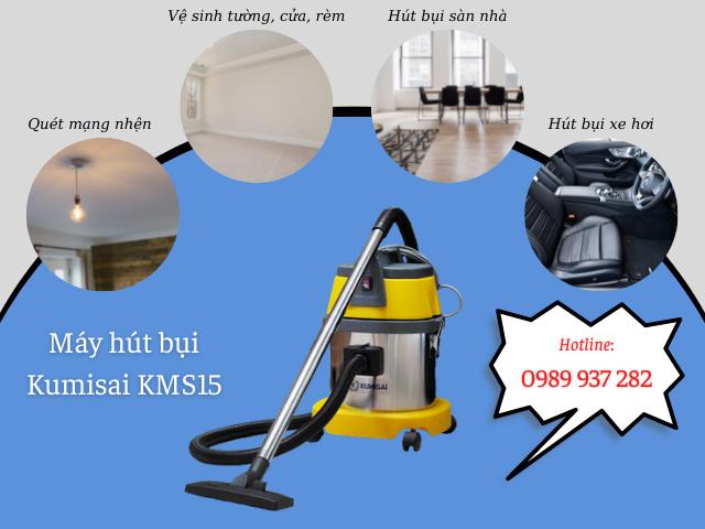 Lợi ích vượt trội của thiết bị hút bụi Kumisai KMS15.