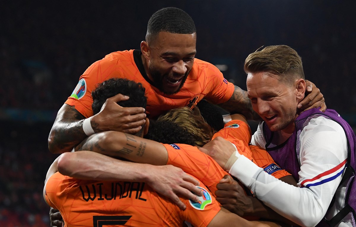 Hà Lan giành vé vào vòng 1/8 EURO 2020 với tư cách nhất bảng. (Nguồn: Getty Images)