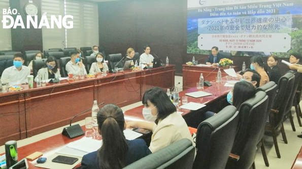 A travel webinar, held in December, 2020, on promoting Da Nang as a heritage hub in Central Viet Nam, a safe and attractive Vietnamese destination for Japanese travellers in 2021, is one of the noticeable activities to strengthen the connection with potential tourist markets. Photo: NHAT HA