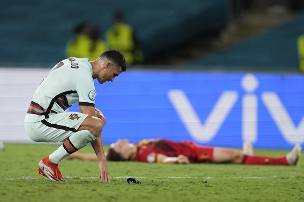 Ronaldo hết cơ hội tại EURO 2020. (Nguồn: Getty Images)