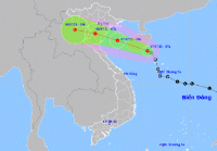 Áp thấp nhiệt đới di chuyển nhanh vào Vịnh Bắc Bộ, mưa to cục bộ tại Đà Nẵng