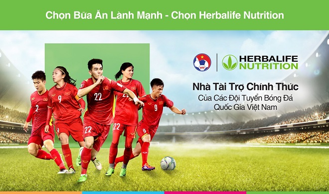 Herbalife Việt Nam – Nhà tài trợ cho Đội tuyển Bóng đá quốc gia Việt Nam