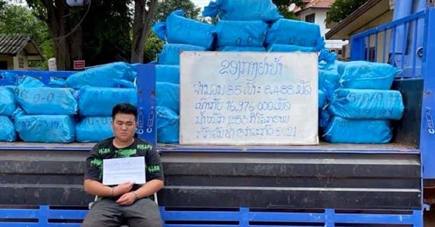 Cảnh sát Lào thu giữ gần 2 tấn ma túy tổng hợp tại Vientiane