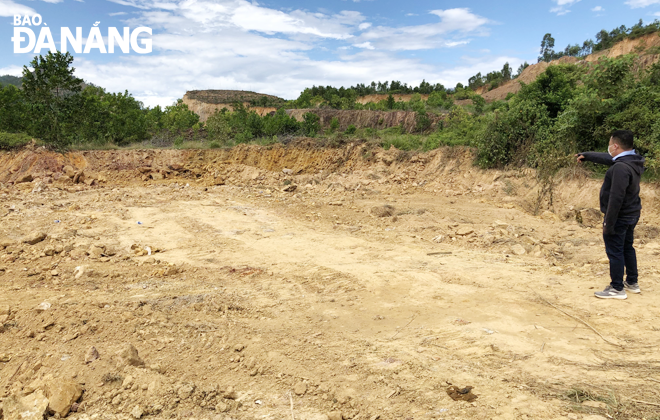 Xử lý tình trạng khai thác đất đồi trái phép ở Hòa Vang