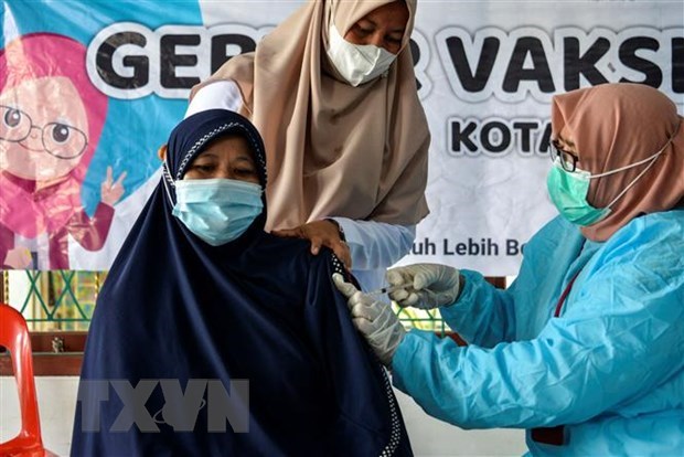 A vaccination area in Indonesia (Photo: AFP) 