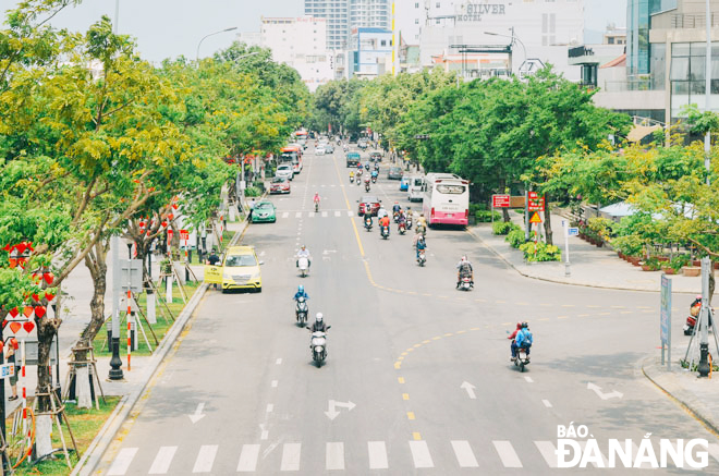 Một góc phố của thành phố Đà Nẵng ngày nay. Ảnh: XUÂN SƠN