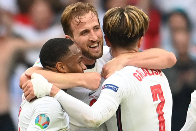 Harry Kane và các đồng đội đang hướng đến chức vô địch EURO 2020 trên sân nhà. Ảnh: AFP	