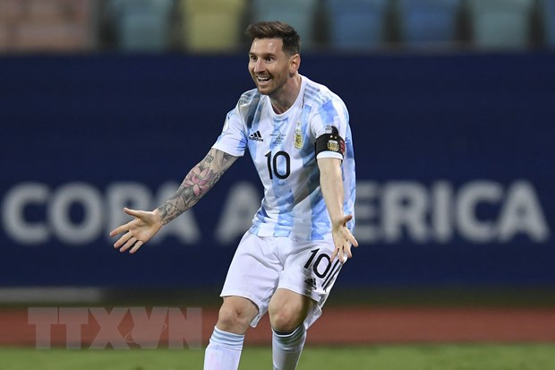 Messi có cơ hội lớn giành Quả bóng Vàng sau khi cùng Argentina đoạt chức vô địch Copa America. (Ảnh: AFP/TTXVN)
