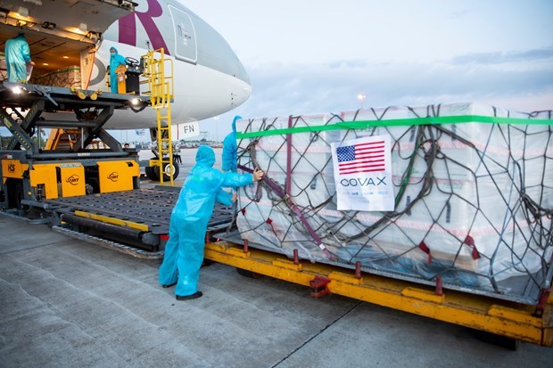 Vietnam receives additional 3,000,060 doses of COVID-19 Moderna vaccine donated through the COVAX Facility by the United States Government. (Photo: UNICEF)