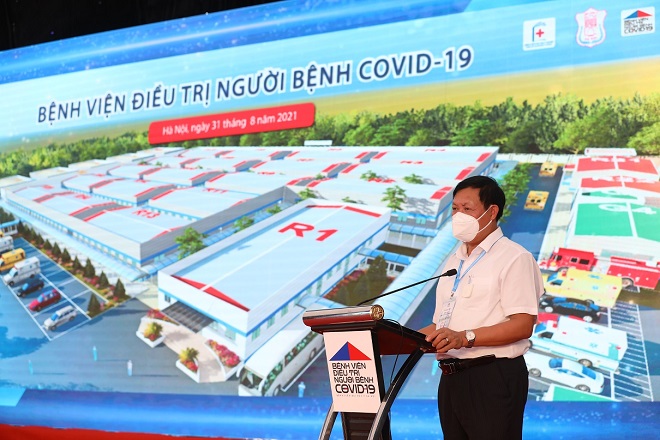 Bệnh viện điều trị Covid-19 – Y Hà Nội chính thức khánh thành, Sun Group tài trợ 100 tỷ đồng