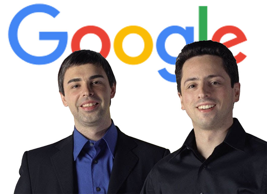 ác ông Larry Page (trái) và Sergey Brin. Ảnh: investment.ceo