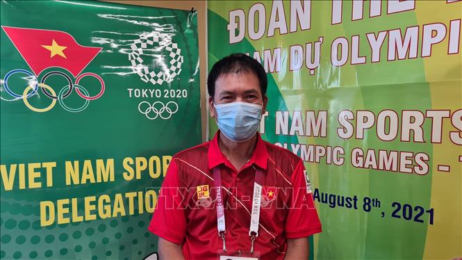 Ông Trần Đức Phấn, Trưởng đoàn Thể thao Việt Nam tại Olympic Tokyo 2020. Ảnh: TTXVN phát