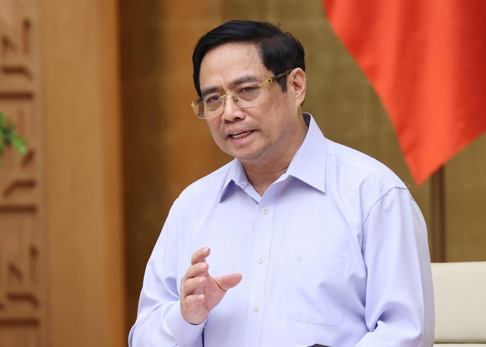 Thủ tướng Phạm Minh Chính đồng ý triển khai quản lý tiêm vaccine COVID-19 trên nền tảng cơ sở dữ liệu quốc gia về dân cư. Ảnh TTXVN