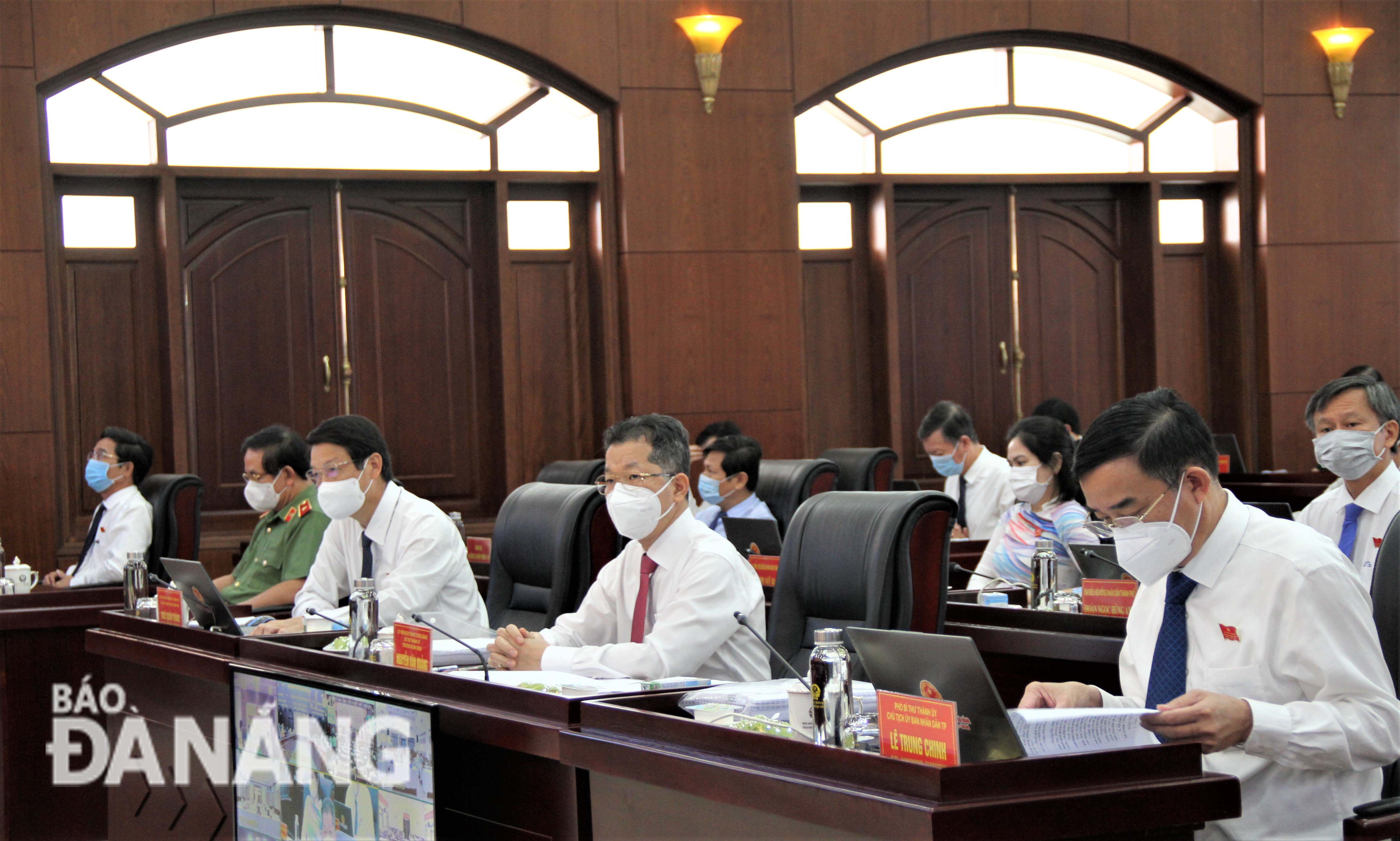 The delegates at the second session of the Da Nang People’s Council in its 10th tenure for the 2021 - 2026 term, August 12, 2021. Photo: LAM PHUONG