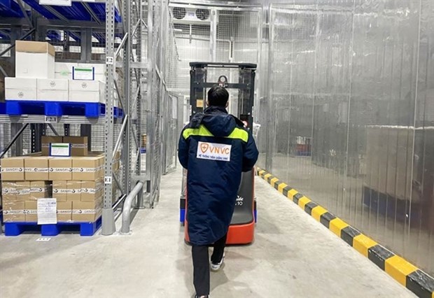 AstraZeneca vaccine in Vietnam Vaccine Company's cold storage. (Photo from VNVC)