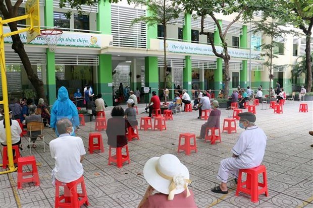 A vaccination site in Vung Tau city (Photo: VNA) 