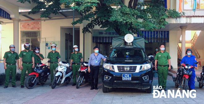 5.	Công an huyện Hòa Vang đẩy mạnh tuyên truyền, bảo đảm an toàn phòng, chống dịch.