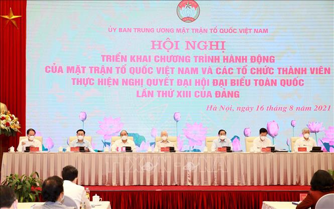 Đoàn Chủ tọa hội nghị. Ảnh: Phương Hoa/TTXVN