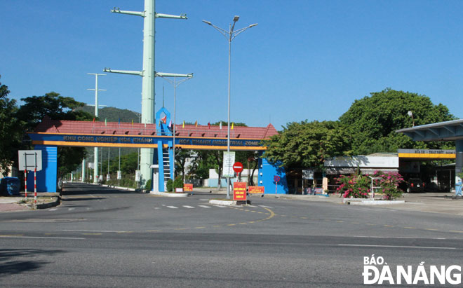  Hoa Khanh Industrial Park is empty of people. Photo: TRUNG HUNG