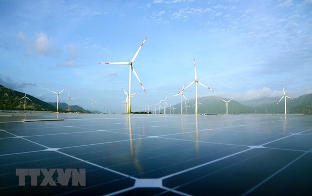  solar and wind power project in Ninh Thuan province (Photo: VNA) 