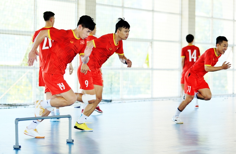 Kế hoạch chuẩn bị cho đội tuyển futsal Việt Nam tham dự VCK FIFA Futsal World Cup 2021 được đánh giá rất kỹ lưỡng về mặt chuyên môn. Ảnh: VFF