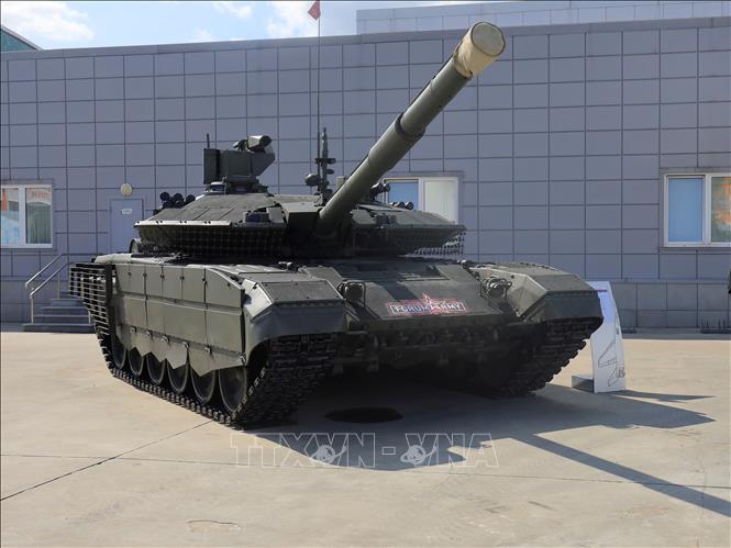 Xe tăng chiến đấu T-90M được giới thiệu tại triển lãm.