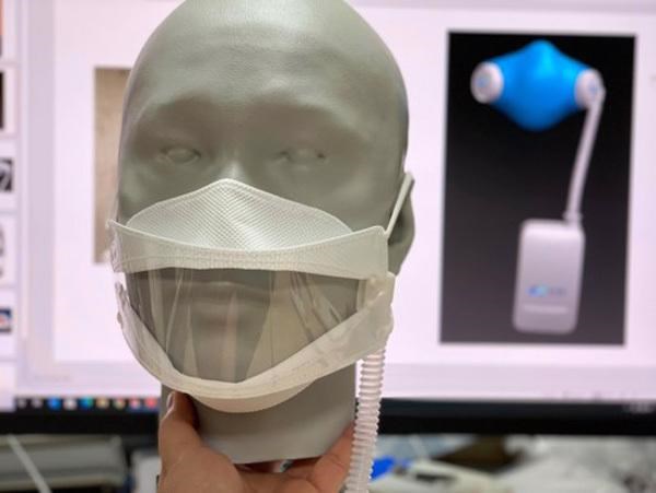 The antiviral mask developed by Phuc (Photo: vneconomy.vn)