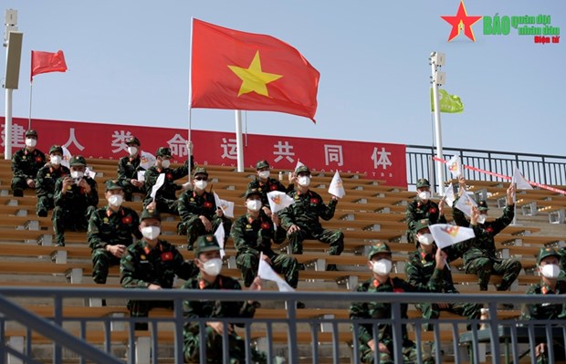Các thành viên Đội tuyển Hóa học Quân đội nhân dân Việt Nam. (Nguồn: qdnd.vn)