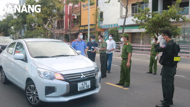 From early morning, police and military officers 