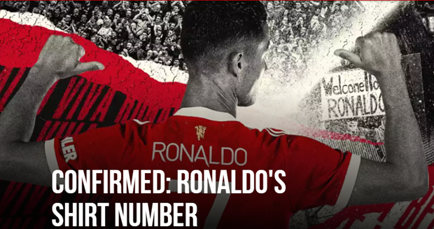 Ronaldo sẽ khoác áo số 7 tại Manchester United. (Nguồn: Manutd)