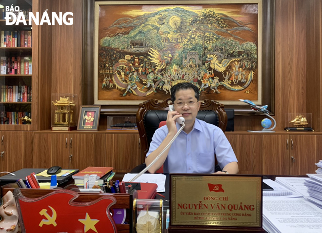 Da Nang Party Committee Secretary Nguyen Van Quang