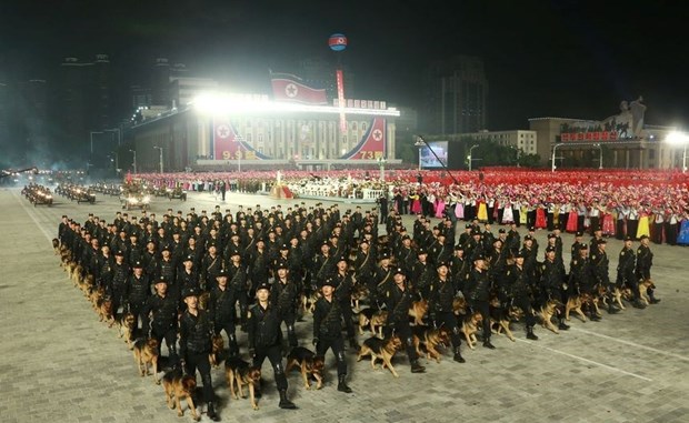 Lễ duyệt binh được tổ chức ở thủ đô Bình Nhưỡng của Triều Tiên. (Nguồn: wsj.com)