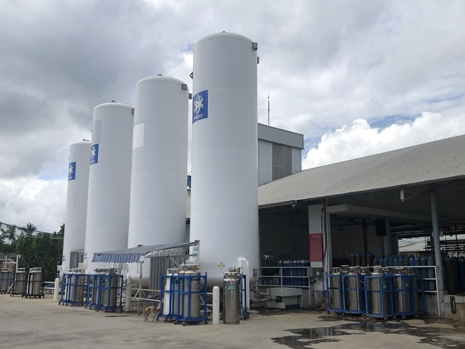 Công ty Cổ phần dưỡng khí Đà Nẵng đặt tại KCN Hòa Khánh.