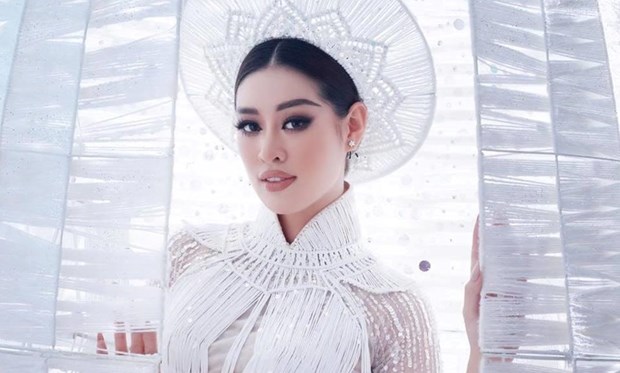 Miss Universe Vietnam 2019 Nguyen Tran Khanh Van. (Photo: VNA)