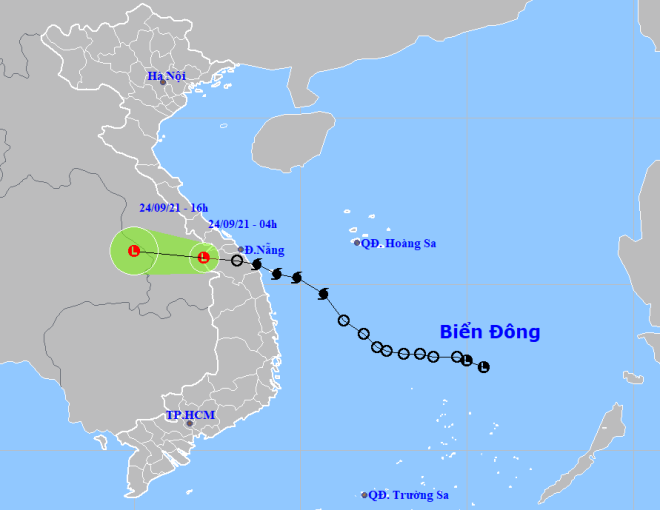 The predicted track of the post-tropical remnant low (Photo: NCHF)