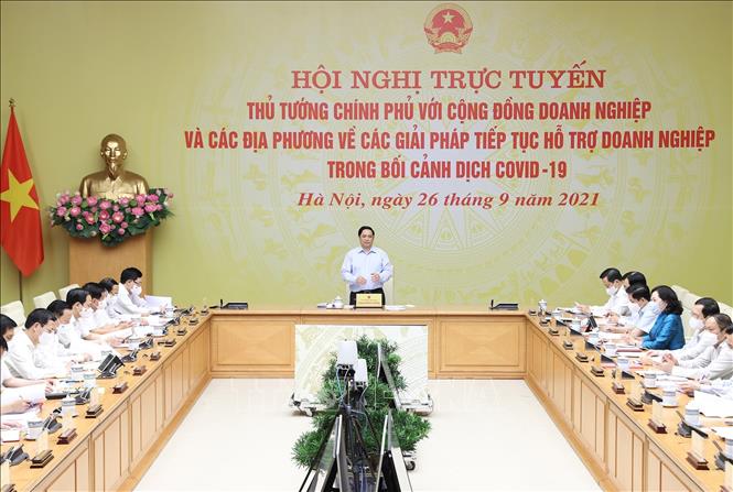  Thủ tướng Phạm Minh Chính chủ trì hội nghị.Quang cảnh hội nghị.
