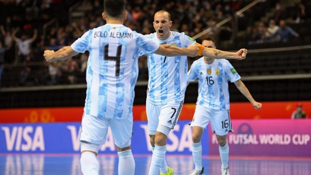 Argentina vào bán kết FIFA Futsal World Cup 2021. (Nguồn: FIFA)