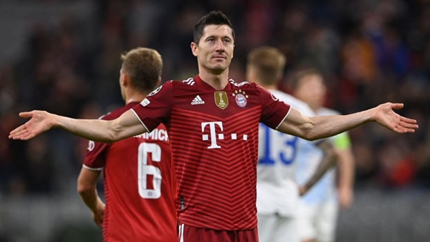 Lewandowski giúp Bayern chiến thắng tưng bừng. (Nguồn: Getty Images)