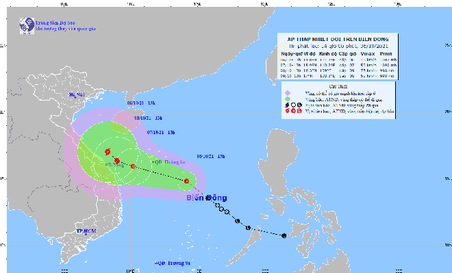 Khả năng xuất hiện liên tiếp 2 cơn bão trên Biển Đông