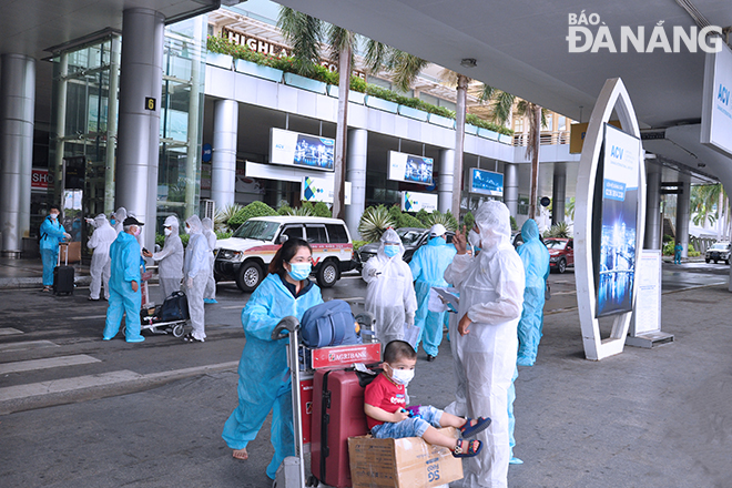 Chuyến bay đón người dân ở Thành phố Hồ Chí Minh đã về tới Đà Nẵng