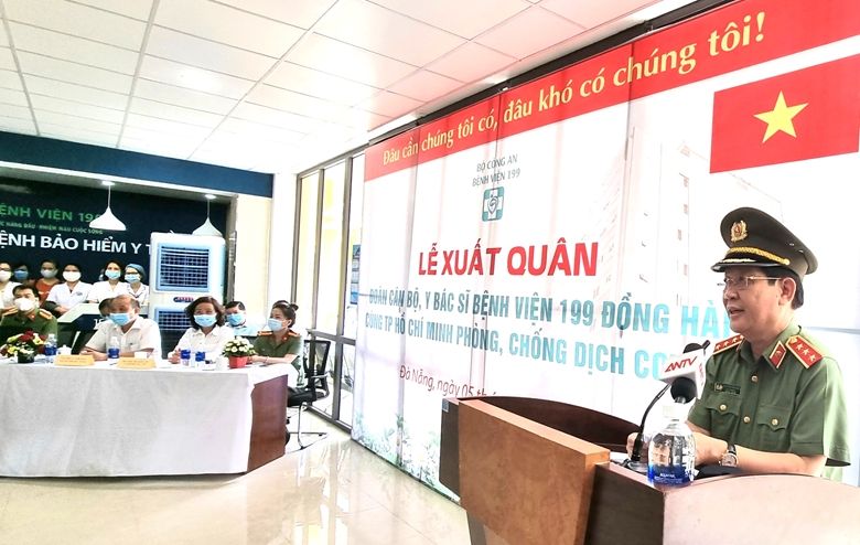 Bệnh viện 199 chi viện nhân lực chống dịch cho Thành phố Hồ Chí Minh