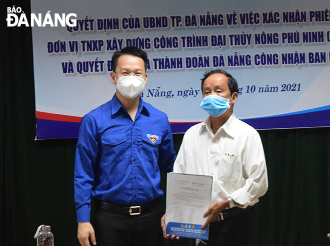 Xác nhận phiên hiệu đơn vị thanh niên xung phong xây dựng đại công trình thủy nông Phú Ninh